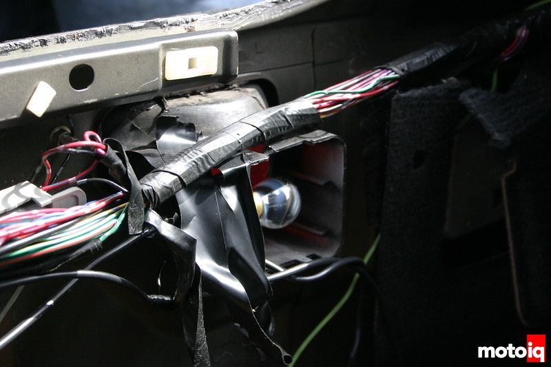 Project LSR OEM wiring harness modifications