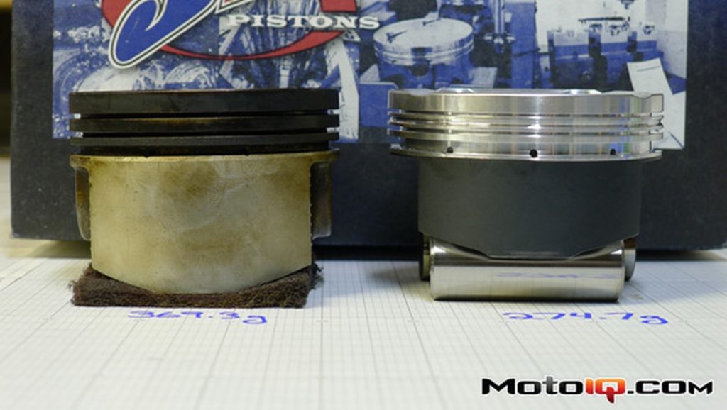 JE Pistons SR20 pistons compared to OEM Nissan