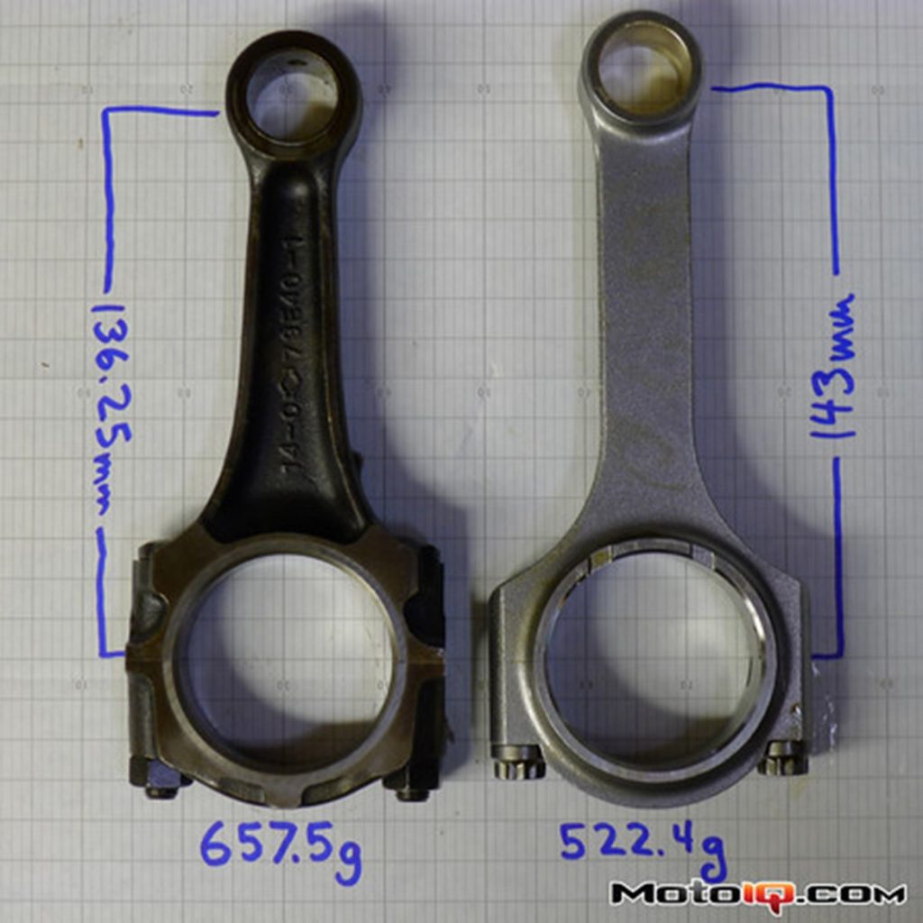 K1 connecting rods compared to OEM Nissan